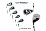 AGXGOLF BOYS LEFT HAND GRAPHITE XLT IRON SET w3 HYBRID +6,7,8 & 9+PW. AVAILABLE IN TEEN, TALL AND TWEEN LENGTHS